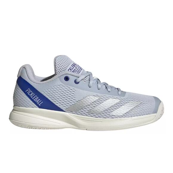 Adidas Courtflash Pickleball Halo Blue Silver court shoe sneaker Women’s 8 NIB - Picture 1 of 10